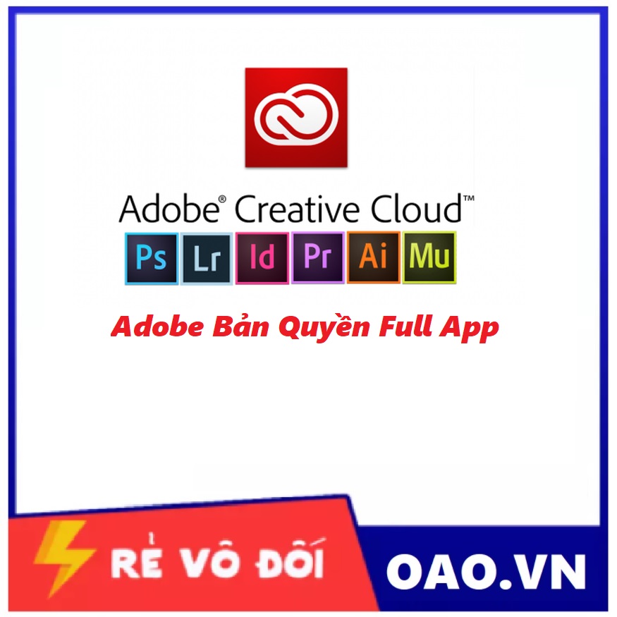 Bán tài khoản Adobe bản quyền full app