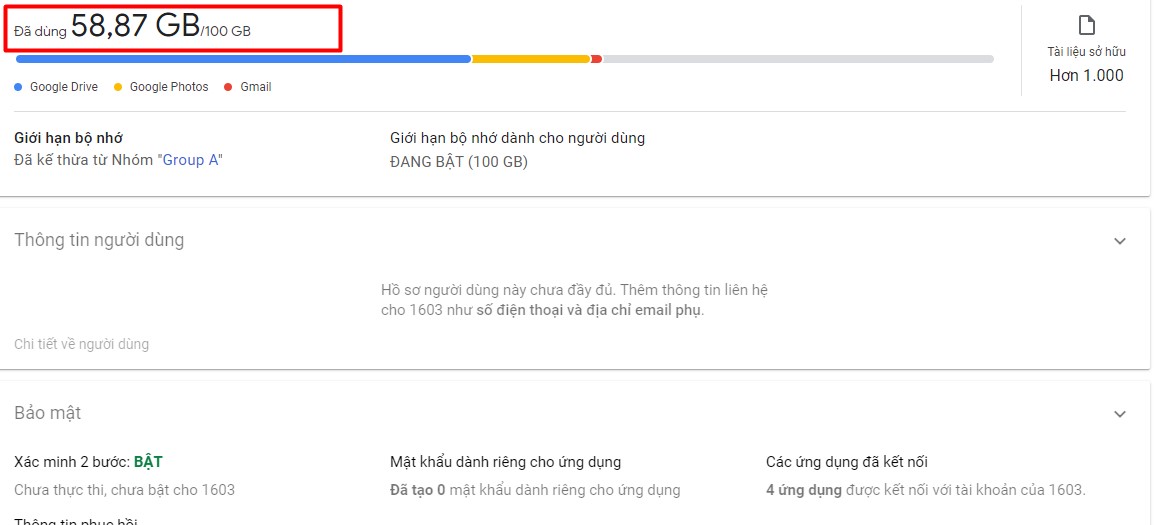 Bán tài khoản Gmail 100GB lưu trữ giá rẻ nhất