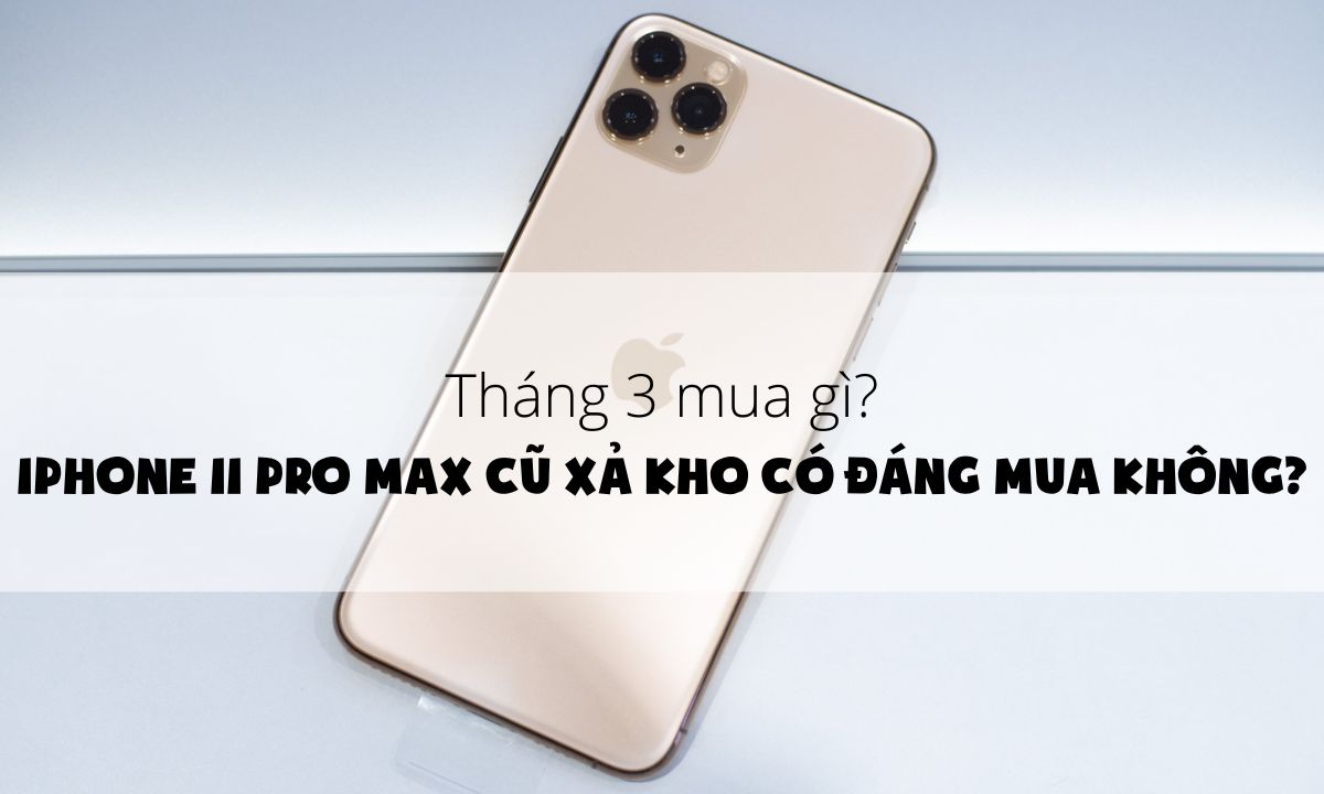 Tháng 3 mua gì? iPhone 11 Pro Max cũ xả kho có đáng mua không?