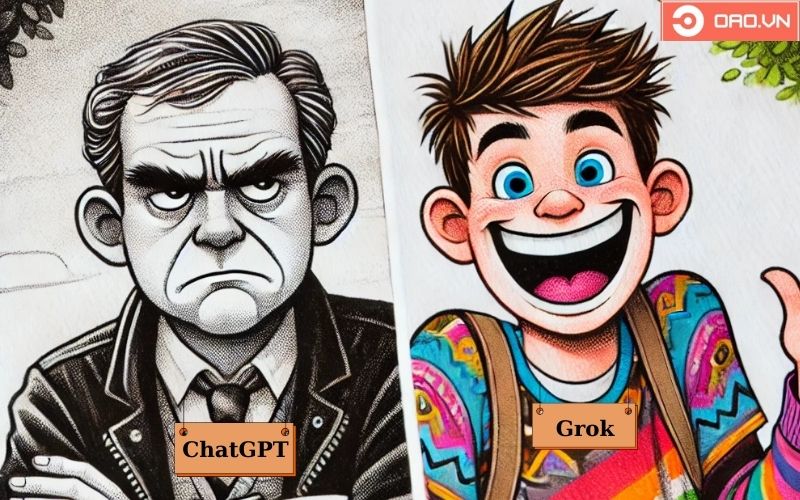 Grok vui nhộn và ChatGPT cáu kỉnh Grok vui nhộn và ChatGPT cáu kỉnh