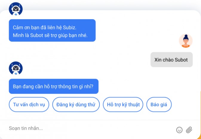 Chatbot hỗ trợ khách hàng