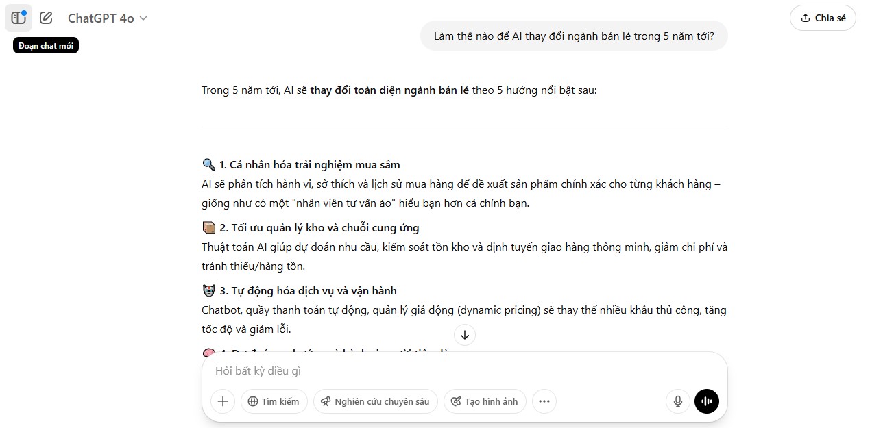 Sử Dụng Câu Hỏi Mở Cho Prompt