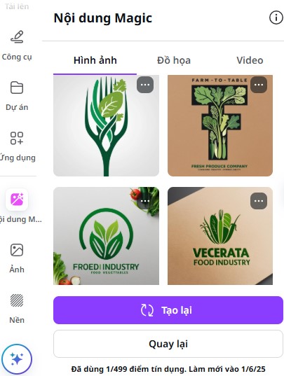 Chọn mẫu logo bạn thích