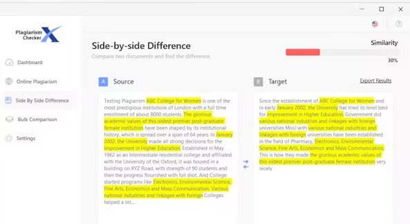 Plagiarism Checker X